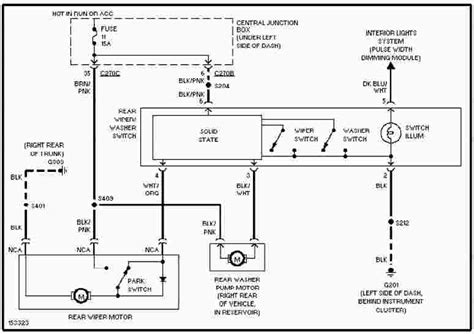 1994 ford taurus starting charging wiring schematic 
